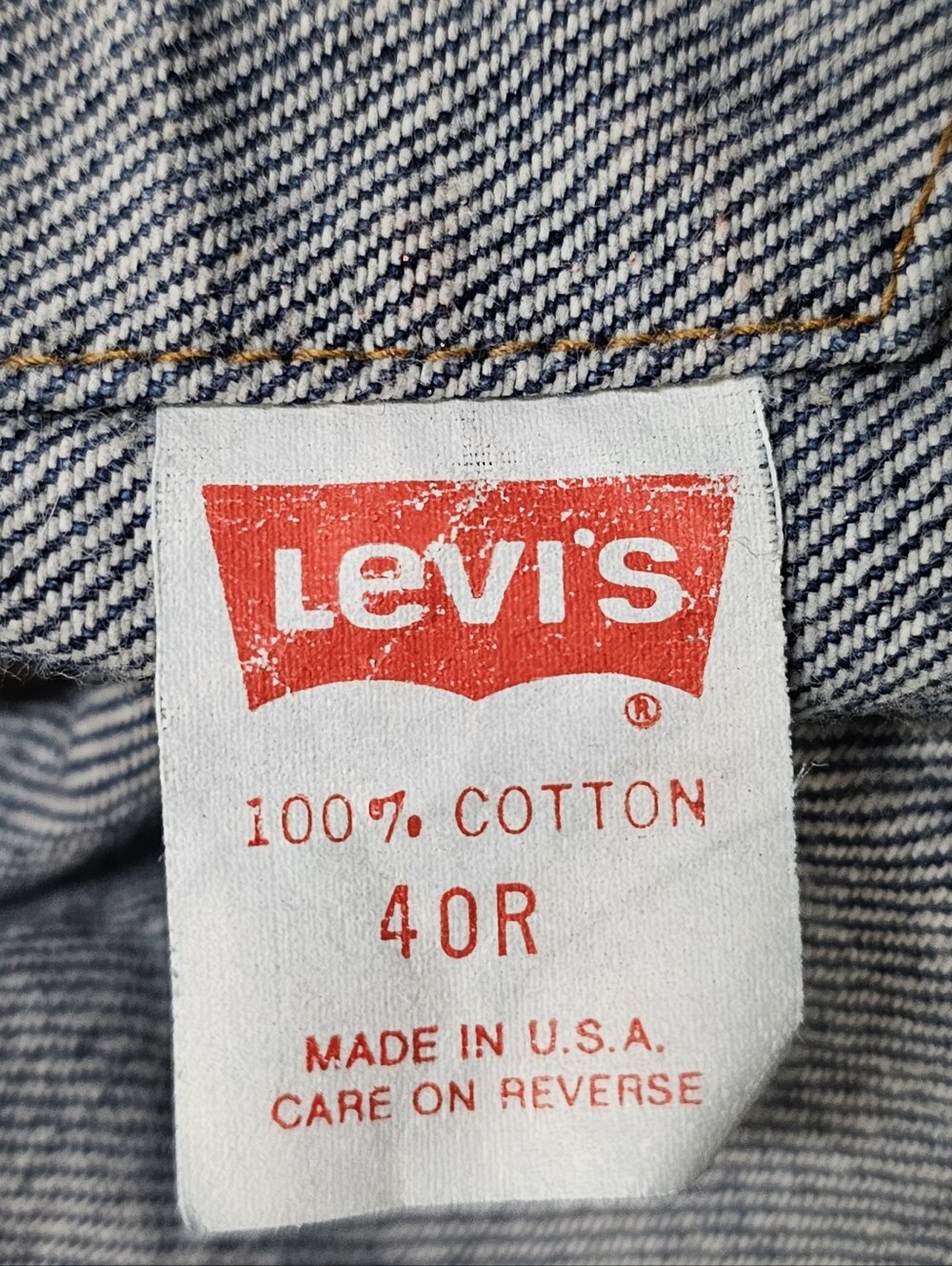 Vintage Levi's 70506-0216 Denim Trucker Jacket Men's Size 40R  Made In USA 80s - Picture 16 of 16